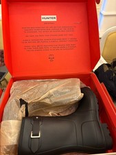 *NEW* Hunter Original Short Black Wellington Boots Men Size UK 8