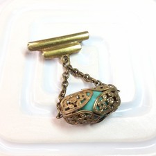 Vintage Art Deco Brooch Military Medal Style Jewelry Gift for Women