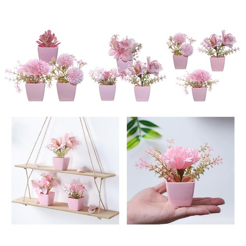 3pcs fake flowers pots - 3pcs,