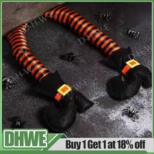 Halloween Wicked Witch Legs With Shoes Hanging Hag Prank Prop Party Decor UK