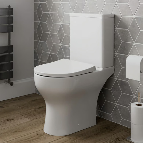Close coupled toilet modern - close,