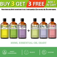 ESSENTIAL OILS 100ml Pure &Natural (Aromatherapy) Oil For Diffuser For Burner