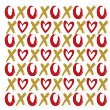 Valentines Party Napkins Hugs & Kisses Love Heart Romantic Serviettes x 16