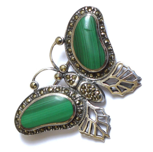 Vintage silver marcasite