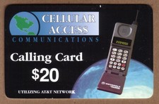 Pictures Old Motorola Cellular Flip Phone SPECIMEN Phone Card