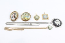 TLM Wedgwood Signed Branded Jewellery Brooch Necklace x 6