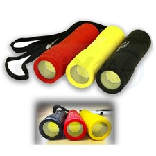 Rolson 1W COB Rubber Finished Torch 3 Colour Available