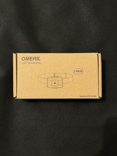 OMERIL LED 2-Pack Headlamp Rechargeable With 2 Chargers LD07-BK