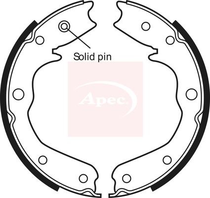 Parking brake shoe - parking,