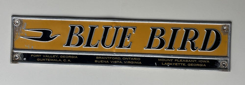Vintage blue bird school - blue,