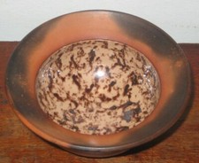 studio pottery bowl burnised