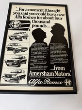 Framed Original Alfa Romeo