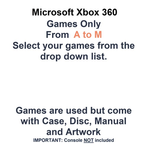Microsoft xbox 360 games - xbox,