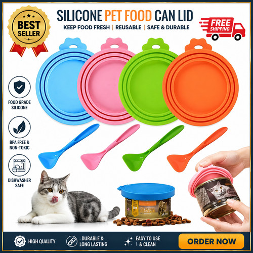 Pet food can lids - lids, cat