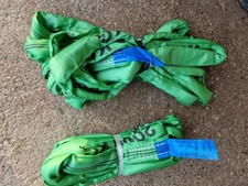 2 x Endless Webbing Lifting Slings  Round Sling 2Tonne 8m (4m effective)