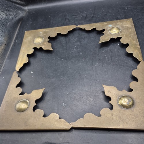 Antique 1820 brass edges large - 1820,