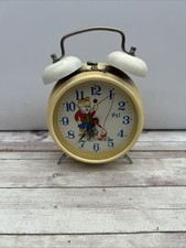 vintage animated alarm clock Cat Fishing With Moving Fish Psl