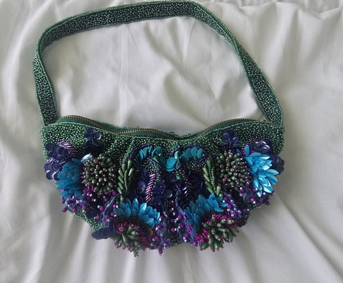 Zara beaded sequined shoulder - beaded,
