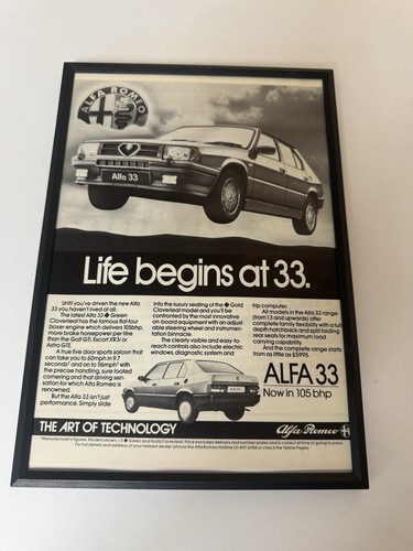Framed 1984 alfa romeo - 1984,