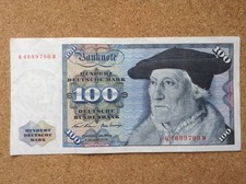 WEST GERMANY - 100 Mark Banknote - January 1970 - Circulated, but good condition