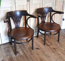 A PAIR ANTIQUE THONET FOR