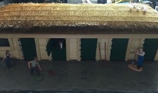OOAK .. 1:24th Scale Vintage Stable Block ... Handmade.