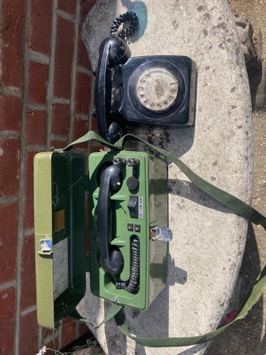 Vintage field telephone - field,
