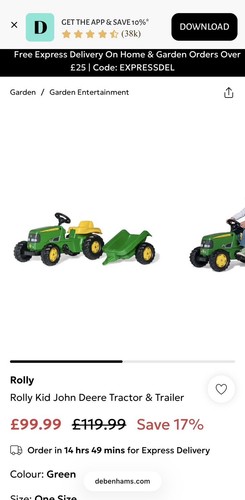 John deere child ride - john,