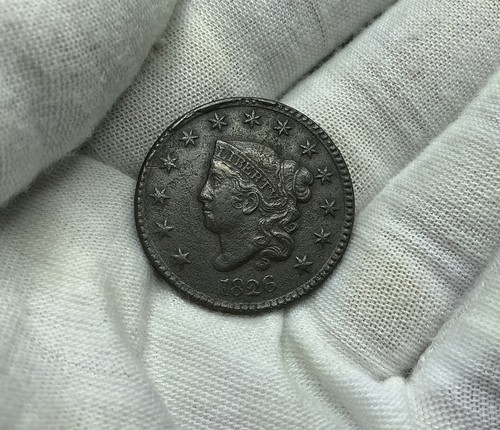 1826 matron head large cent - 1826,