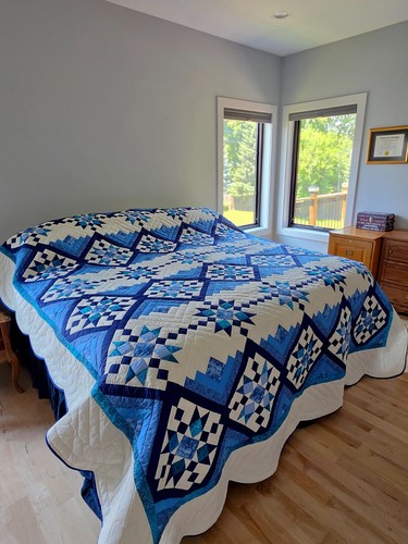 King amish checkerboard - checkerboard, star