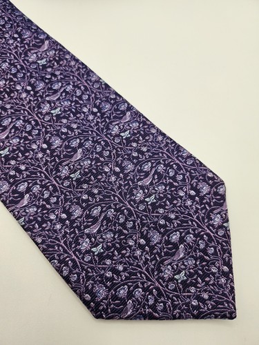 Liberty silk tie mens purple - tie,