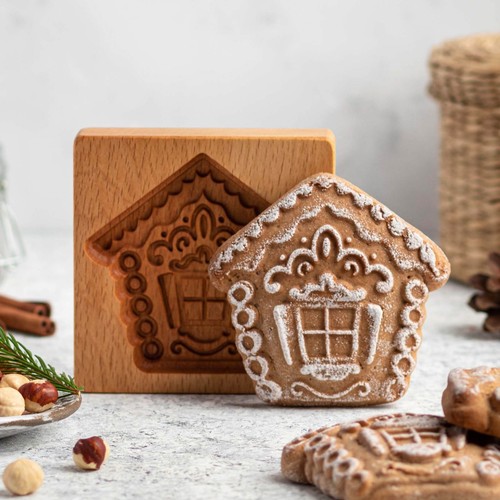 Wooden cookie molds carved - wooden, molds,