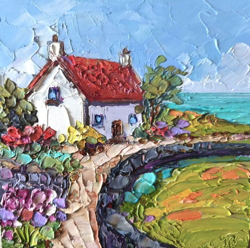Original oil painting irish - oil,