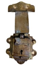 Antique Brass Steamer Trunk Latch Replacement No Key