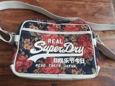 Superdry Denim Roses Alumni, Small Shoulder, Messenger, Festival Bag! 