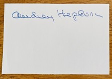 Audrey Hepburn Signed