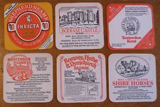 Set 6 SHEPHERD NEAME BREWERY Beermats Cat 70 to 75 Invicta Best Bitter Kent