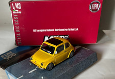 Fiat 500 Yellow Black Sunroof 1/43 Scale Mondo Motors Diecast Model