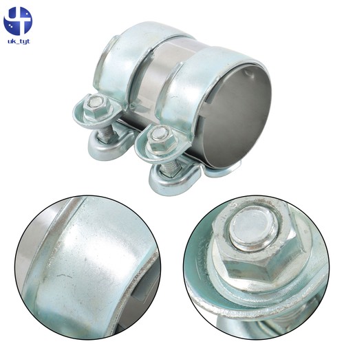Double clamp exhaust connector - double,