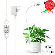 1/2/3 PCS SANSI LED Grow Light 10W=150W Indoor Plants Grow Lamp Full Spectrum UK