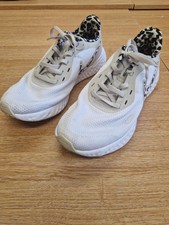 Ladies' NIKE Revolution 5 White & Leopard Print Running Trainers UK 5.5 - CG C70