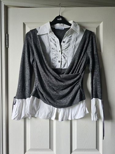 Stunning vintage blouse faux - stunning,