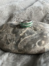 TJC Zambian Emerald ring on sterling silver size M