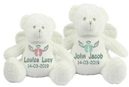 Personalised teddy bear angel - teddy,