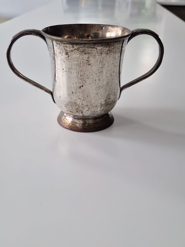 Antique silver plate two - -,
