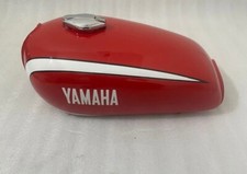 FIT YAMAHA RD 350 RED PAINTED STEEL PETROL TANK 1973-1975 WITH CAP