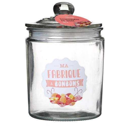 Glass sweet jar - glass,