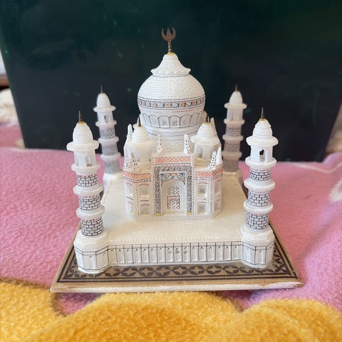 Vintage alabaster taj mahal - vintage,