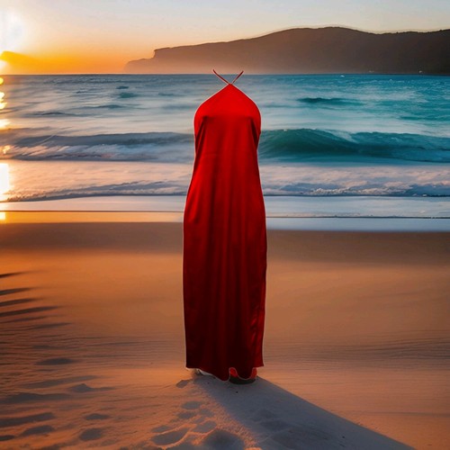 Zara red satin - red,