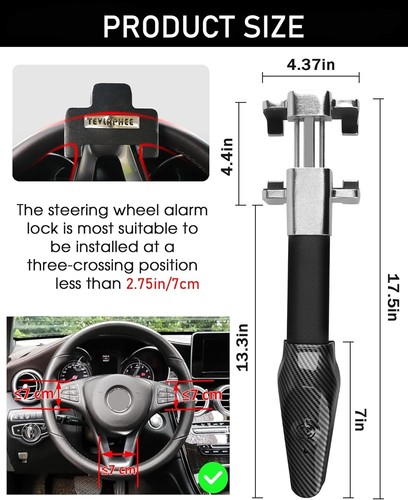 Tevlaphee steering wheel lock - tevlaphee,